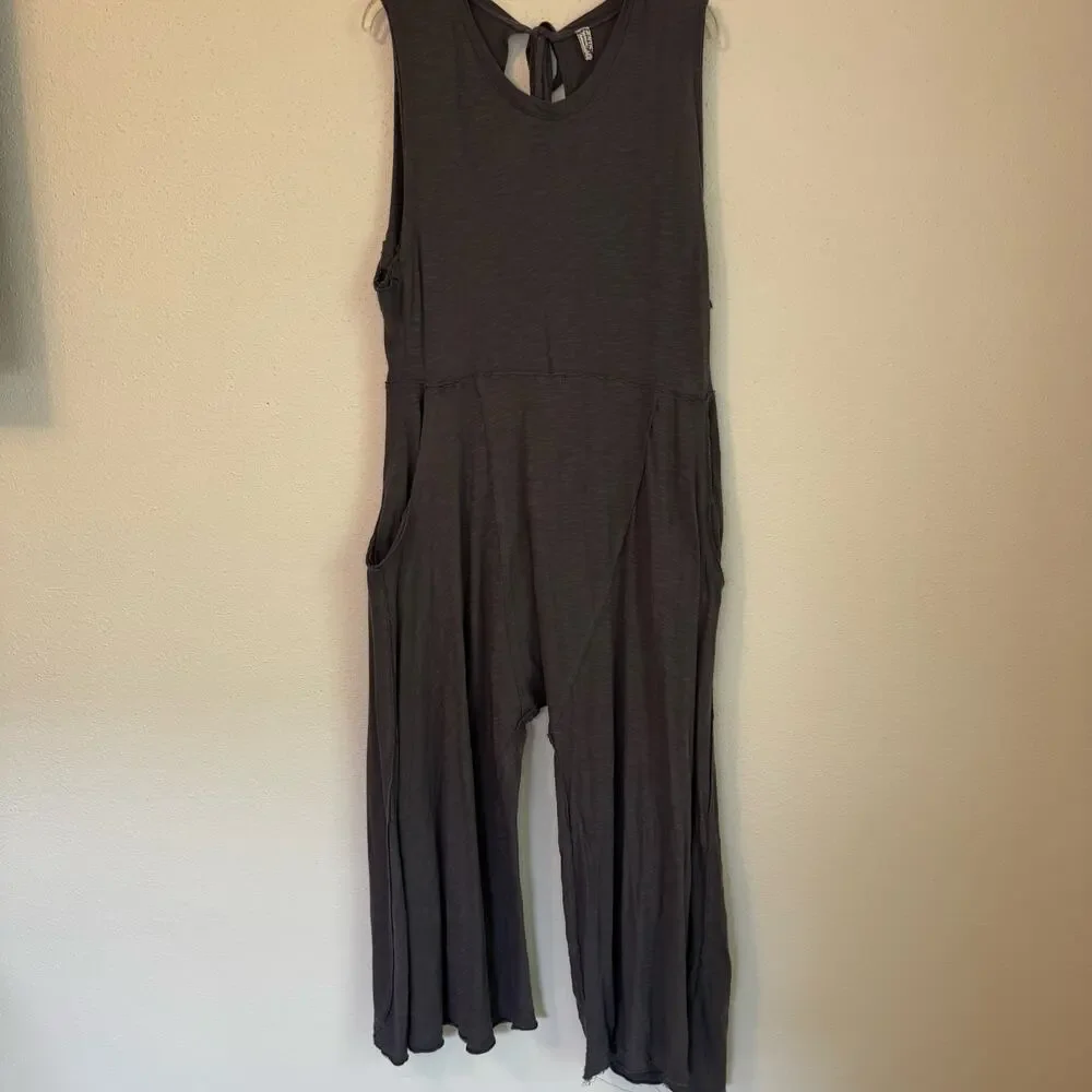 Intimately Free People Women's Sz S Boho Homebody Romper Jumpsuit Vintage Gray￼ - Picture 10 of 13